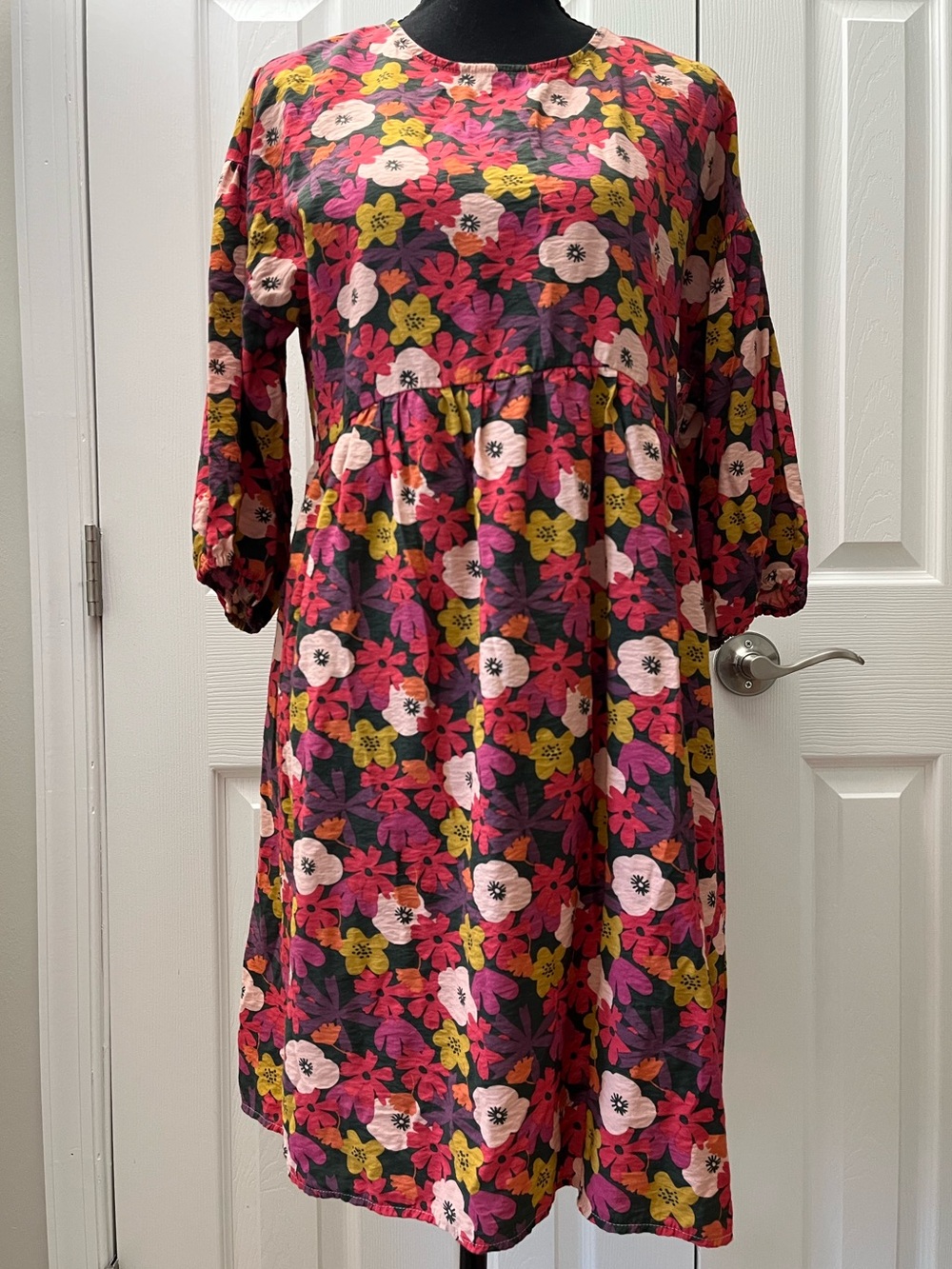 Michelle McDowell Floral Babydoll Dress Medium